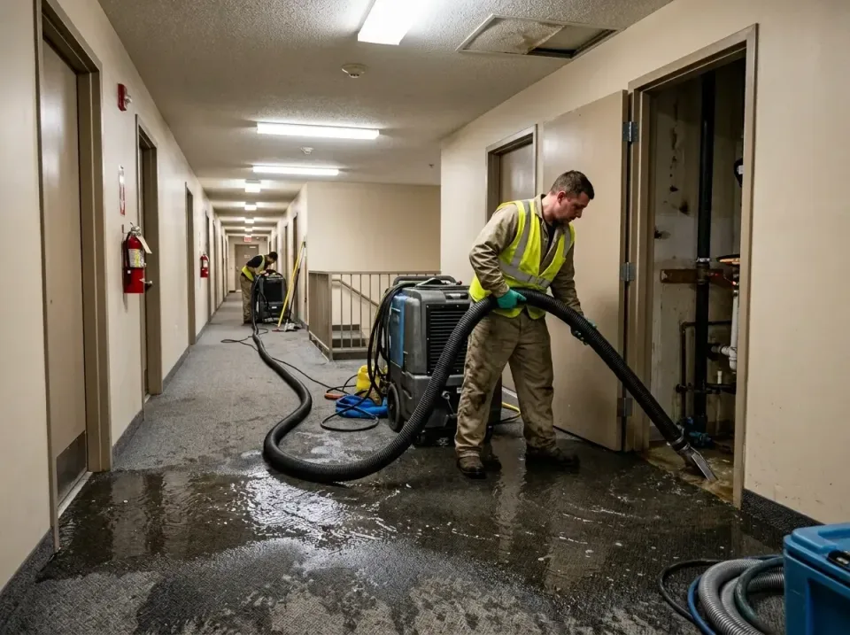 multi-unit-apartment-hallway-f-005 — frequently asked questions, Emergency Burst Pipe Water Extraction & Removal in Bells, TX